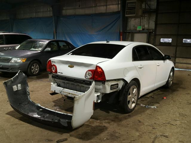 1G1ZB5EB5AF124152 - 2010 CHEVROLET MALIBU LS WHITE photo 4