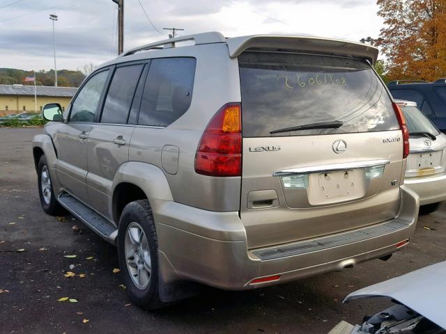 JTJBT20X540025911 - 2004 LEXUS GX 470 GOLD photo 3