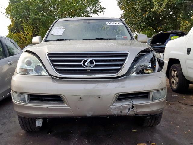 JTJBT20X540025911 - 2004 LEXUS GX 470 GOLD photo 9