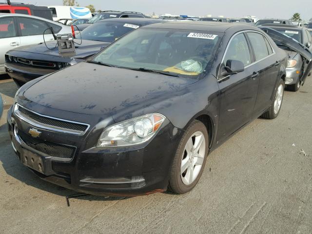 1G1ZG57B49F252845 - 2009 CHEVROLET MALIBU LS BLACK photo 2