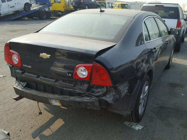 1G1ZG57B49F252845 - 2009 CHEVROLET MALIBU LS BLACK photo 4