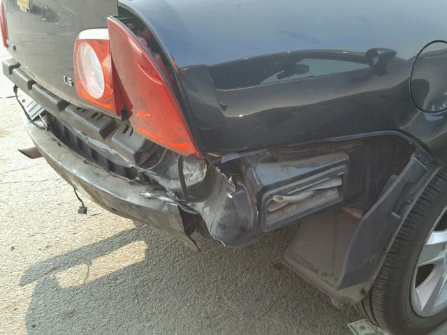 1G1ZG57B49F252845 - 2009 CHEVROLET MALIBU LS BLACK photo 9