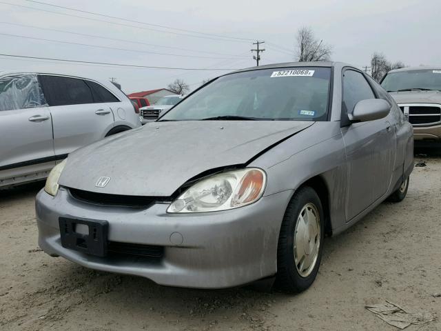 JHMZE14772T001622 - 2002 HONDA INSIGHT GRAY photo 2