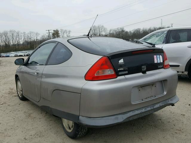 JHMZE14772T001622 - 2002 HONDA INSIGHT GRAY photo 3