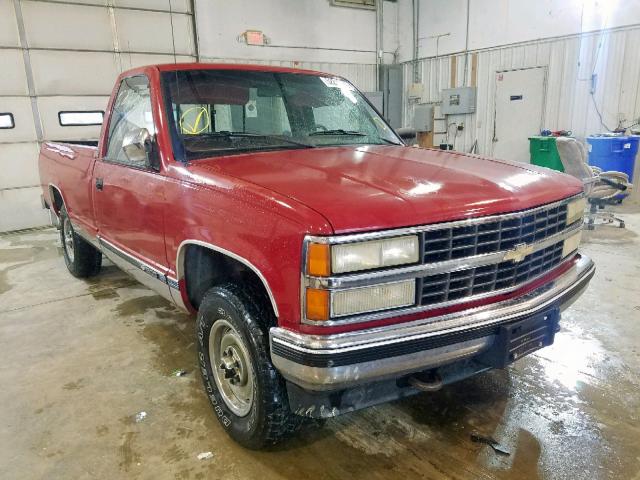 1GCDK14K5LE249320 - 1990 CHEVROLET GMT-400 K1 RED photo 1