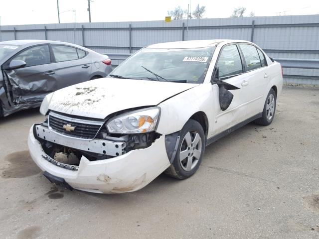 1G1ZS58N07F146560 - 2007 CHEVROLET MALIBU LS WHITE photo 2