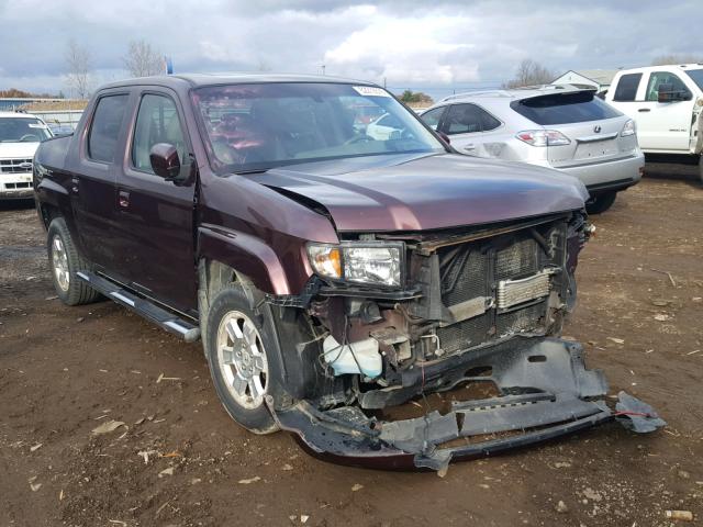 2HJYK16518H541485 - 2008 HONDA RIDGELINE MAROON photo 1