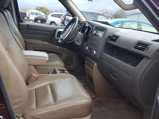 2HJYK16518H541485 - 2008 HONDA RIDGELINE MAROON photo 5