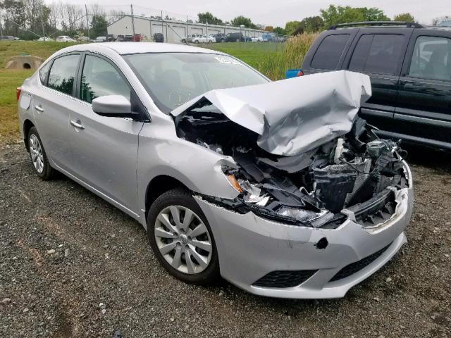 3N1AB7AP1GL659756 - 2016 NISSAN SENTRA S SILVER photo 1