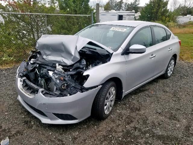 3N1AB7AP1GL659756 - 2016 NISSAN SENTRA S SILVER photo 2