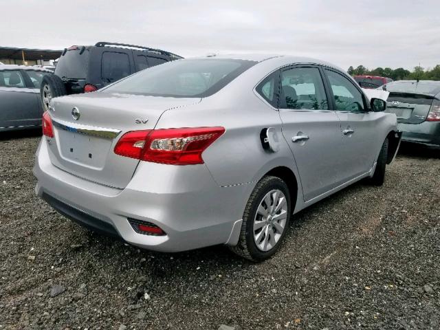 3N1AB7AP1GL659756 - 2016 NISSAN SENTRA S SILVER photo 4