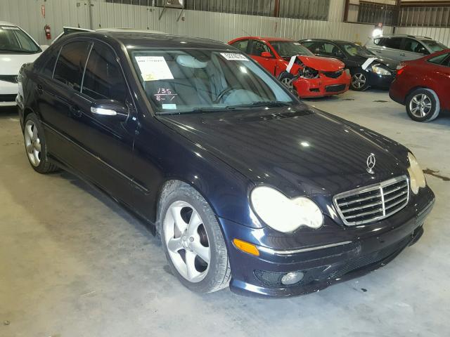 WDBRF40J55A753223 - 2005 MERCEDES-BENZ C 230K SPO BLUE photo 1