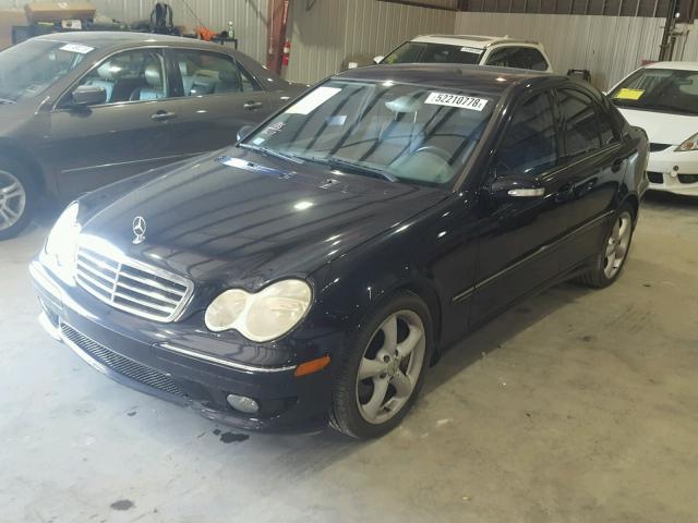 WDBRF40J55A753223 - 2005 MERCEDES-BENZ C 230K SPO BLUE photo 2