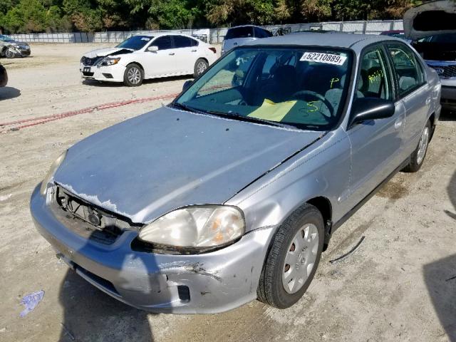 2HGEJ6615YH598326 - 2000 HONDA CIVIC BASE SILVER photo 2