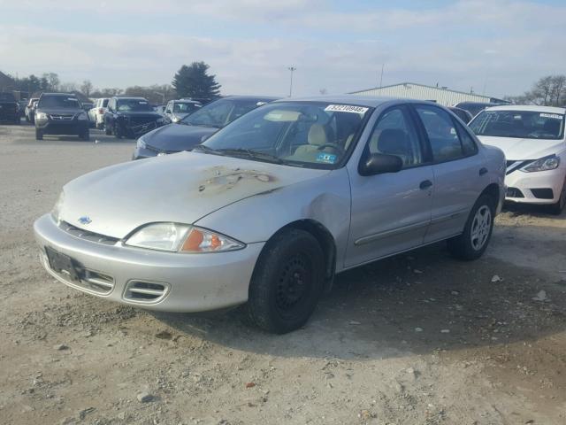 1G1JF524017335406 - 2001 CHEVROLET CAVALIER L SILVER photo 2