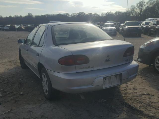 1G1JF524017335406 - 2001 CHEVROLET CAVALIER L SILVER photo 3