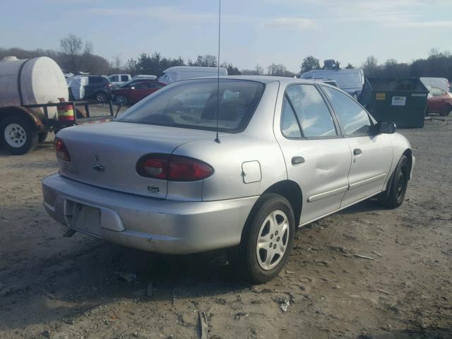 1G1JF524017335406 - 2001 CHEVROLET CAVALIER L SILVER photo 4