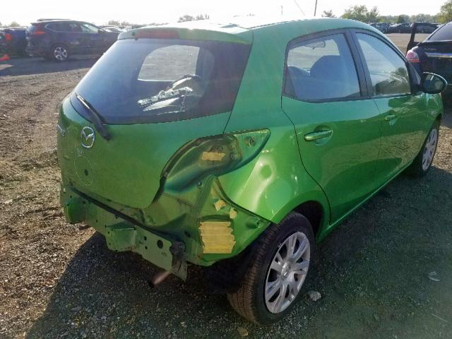 JM1DE1KZ2D0157281 - 2013 MAZDA MAZDA2 GREEN photo 4