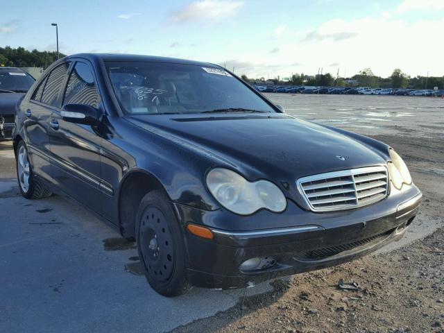 WDBRF61J92F185423 - 2002 MERCEDES-BENZ C 240 BLACK photo 1