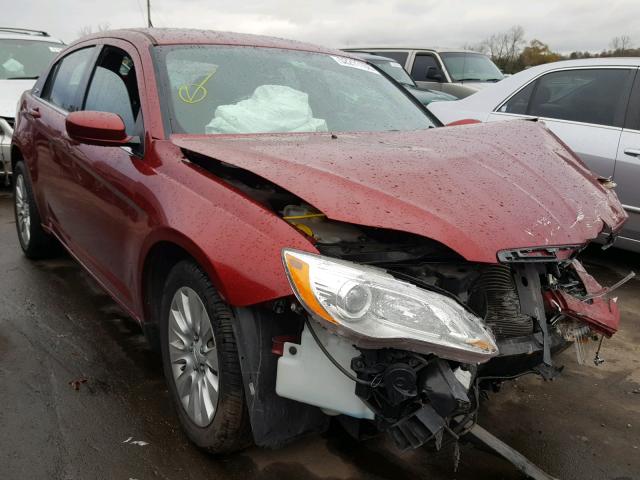 1C3CCBAB7EN145373 - 2014 CHRYSLER 200 LX RED photo 1