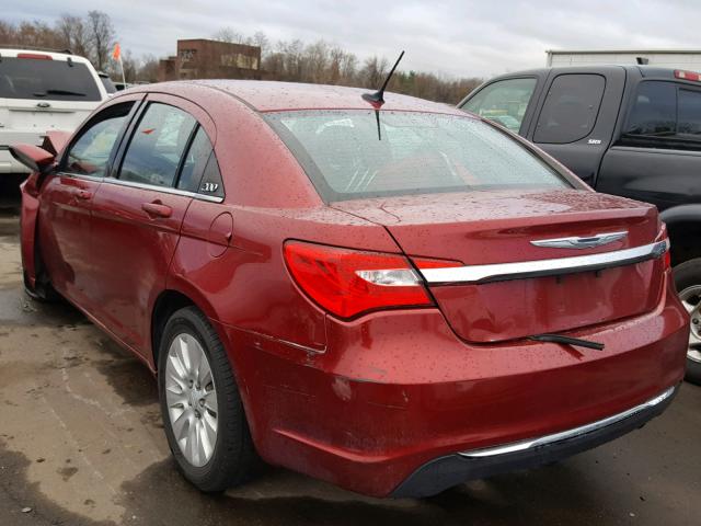 1C3CCBAB7EN145373 - 2014 CHRYSLER 200 LX RED photo 3