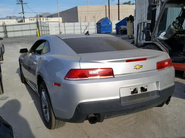 2G1FA1E34E9177544 - 2014 CHEVROLET CAMARO LS SILVER photo 3