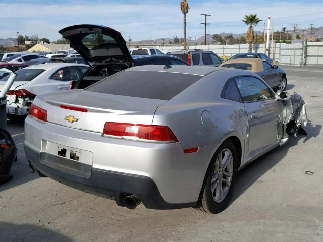 2G1FA1E34E9177544 - 2014 CHEVROLET CAMARO LS SILVER photo 4