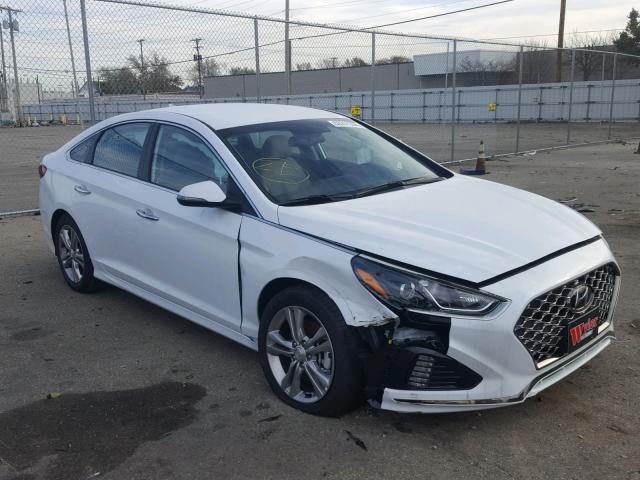 5NPE34AF5KH730144 - 2019 HYUNDAI SONATA SPO WHITE photo 1