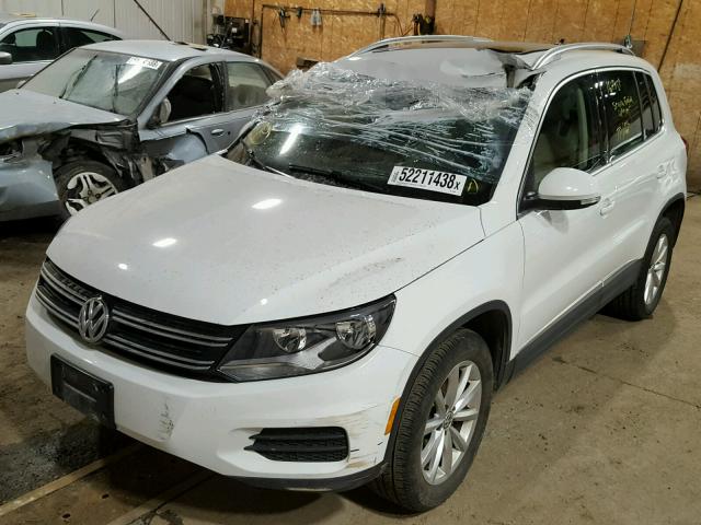 WVGSV7AX2HW503807 - 2017 VOLKSWAGEN TIGUAN WOL WHITE photo 2