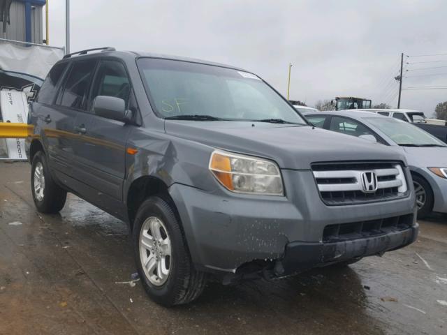 5FNYF282X8B014035 - 2008 HONDA PILOT VP GRAY photo 1