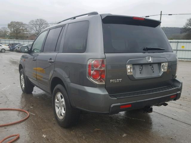 5FNYF282X8B014035 - 2008 HONDA PILOT VP GRAY photo 3