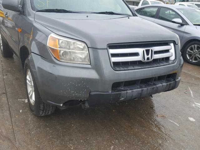 5FNYF282X8B014035 - 2008 HONDA PILOT VP GRAY photo 9