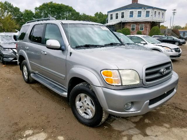 5TDBT44A64S215346 - 2004 TOYOTA SEQUOIA SR SILVER photo 1