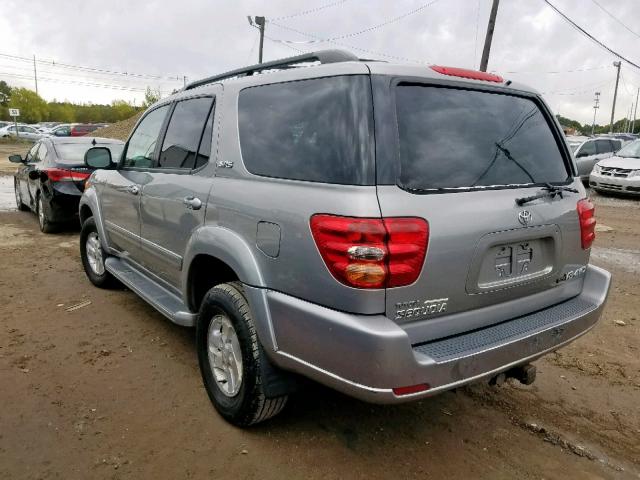 5TDBT44A64S215346 - 2004 TOYOTA SEQUOIA SR SILVER photo 3