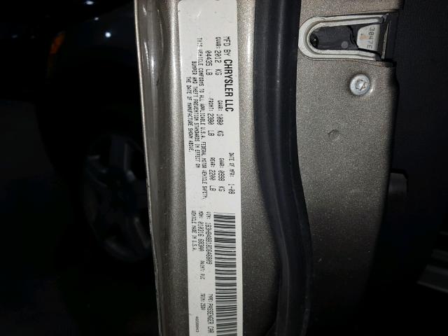 1B3HB48B18D646809 - 2008 DODGE CALIBER SX GRAY photo 10