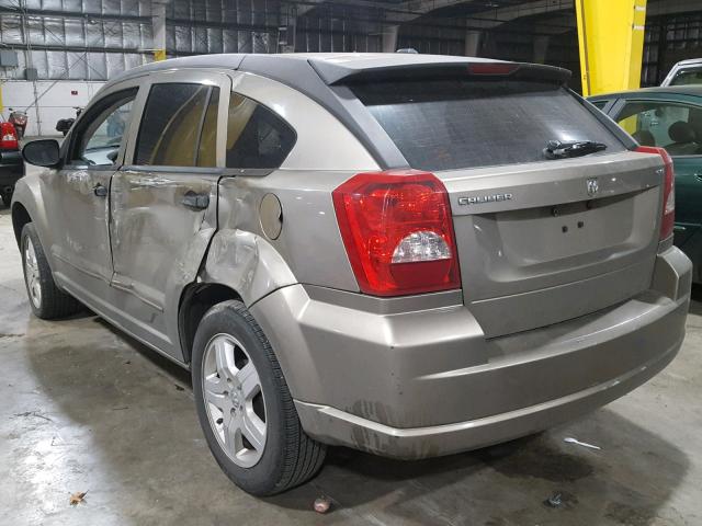 1B3HB48B18D646809 - 2008 DODGE CALIBER SX GRAY photo 3