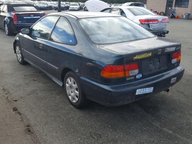 1HGEJ6228WL067605 - 1998 HONDA CIVIC DX BLUE photo 3