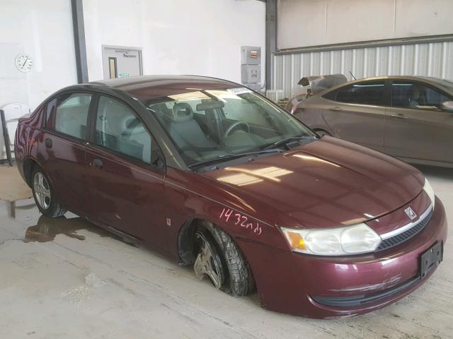 1G8AG52F13Z174006 - 2003 SATURN ION LEVEL MAROON photo 1