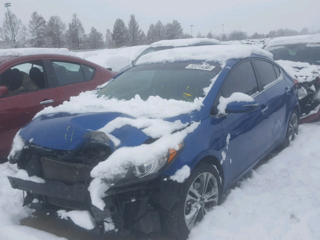 KNAFZ4A8XE5019027 - 2014 KIA FORTE EX BLUE photo 2