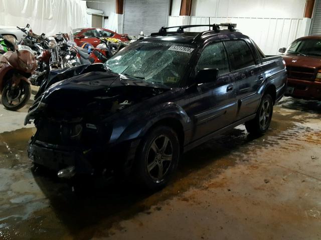 4S4BT63C555103509 - 2005 SUBARU BAJA TURBO BLUE photo 2