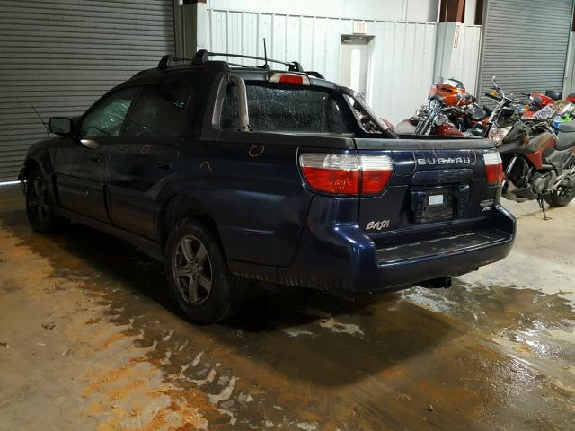 4S4BT63C555103509 - 2005 SUBARU BAJA TURBO BLUE photo 3