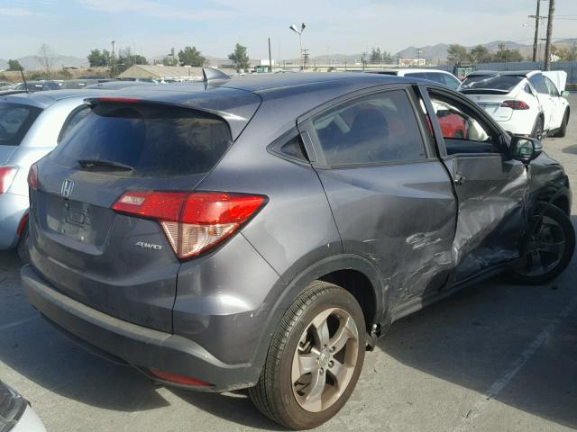 3CZRU6H58HM712418 - 2017 HONDA HR-V EX GRAY photo 4