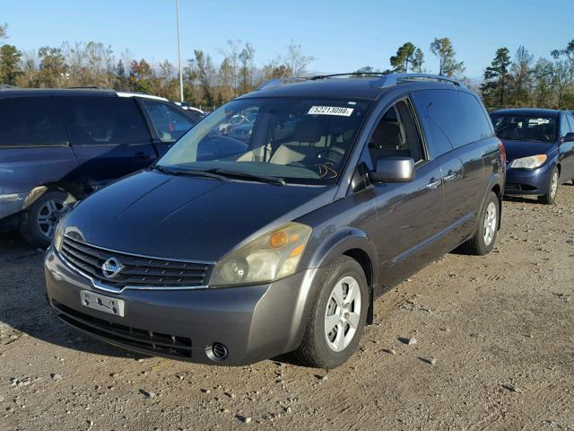 5N1BV28U47N107171 - 2007 NISSAN QUEST S GRAY photo 2