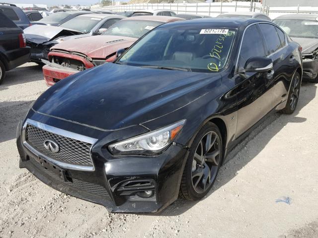 JN1BV7AP1FM350059 - 2015 INFINITI Q50 BASE BLACK photo 2