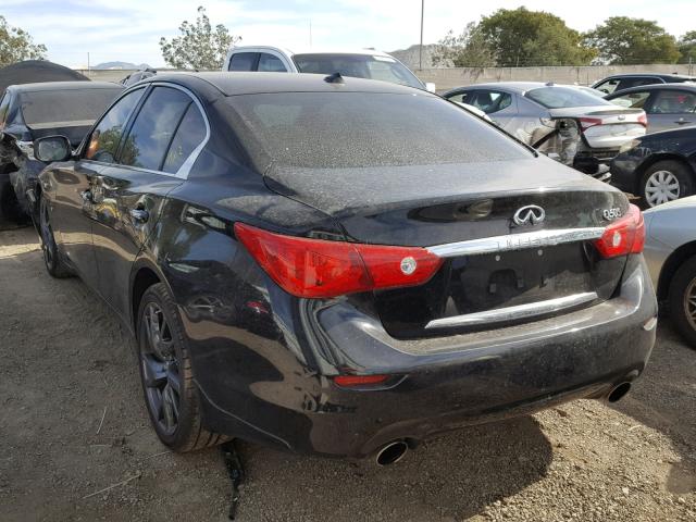 JN1BV7AP1FM350059 - 2015 INFINITI Q50 BASE BLACK photo 3