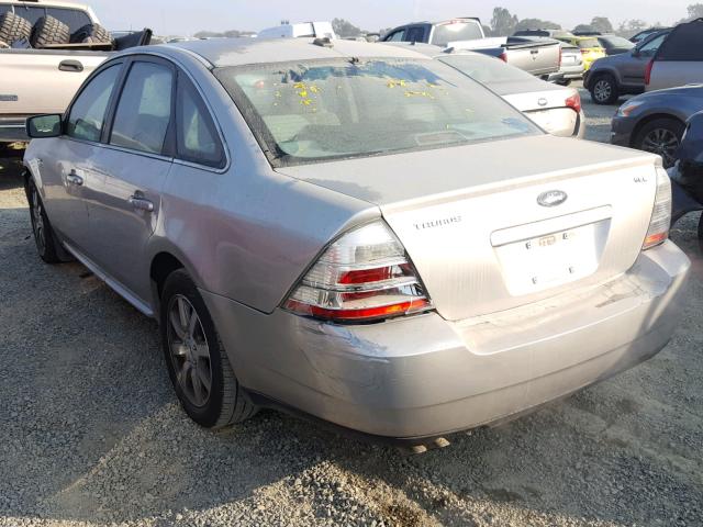 1FAHP24W88G170849 - 2008 FORD TAURUS SEL SILVER photo 3