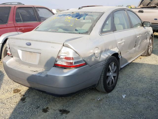 1FAHP24W88G170849 - 2008 FORD TAURUS SEL SILVER photo 4