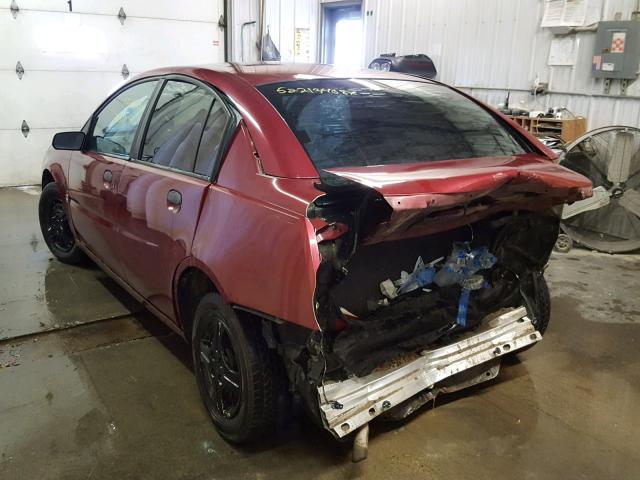 1G8AF52F05Z116376 - 2005 SATURN ION LEVEL MAROON photo 3