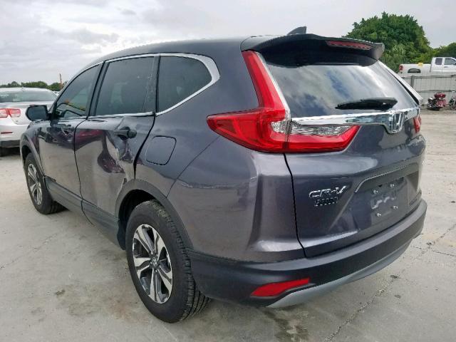 2HKRW6H34JH220821 - 2018 HONDA CR-V LX CHARCOAL photo 3