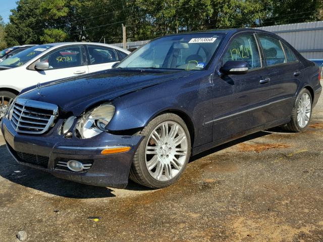 WDBUF56X87B064169 - 2007 MERCEDES-BENZ E 350 BLUE photo 2